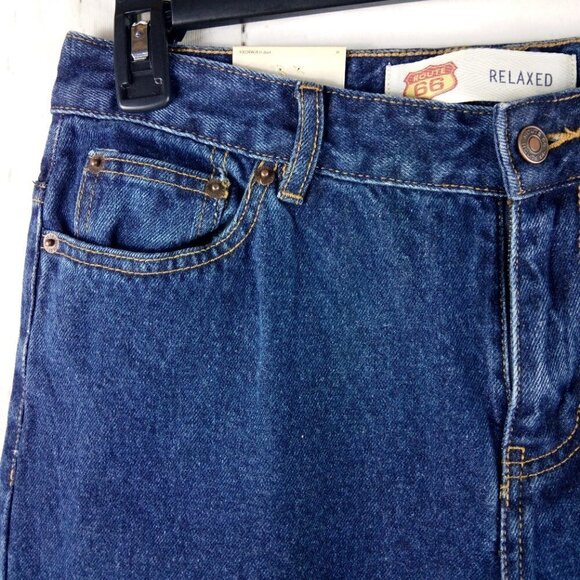 Route 66 Original Clothing Co Relaxed Women's Blue Denim Jeans - Picture 4 of 10
